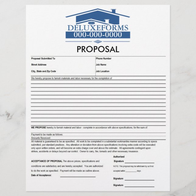 Papier Proposition de toit bleu (Devant)