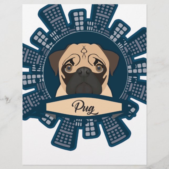 Papier Pug (Devant)