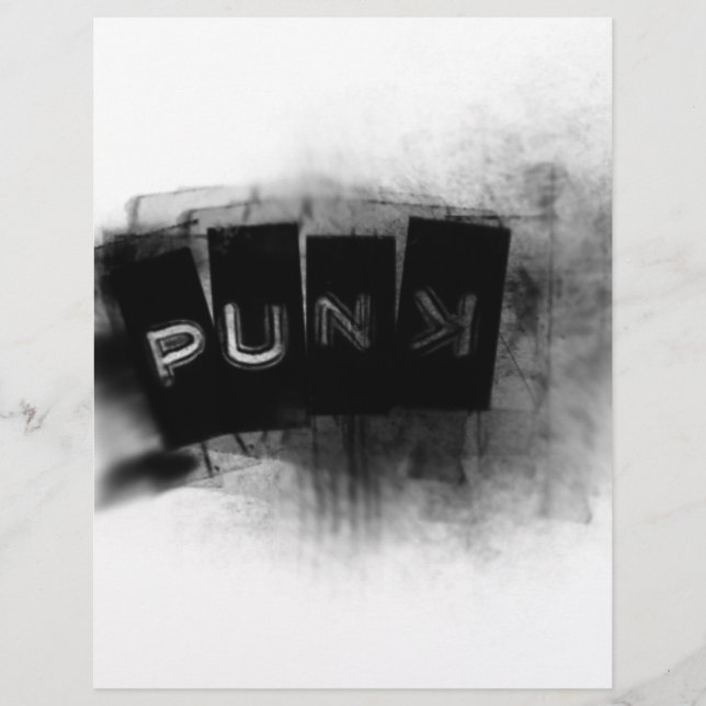 Papier Punk noir et blanc (Devant)