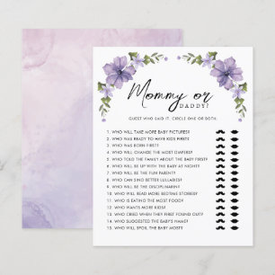 Papier Purple A Little Fleur sauvage Maman ou papa Jeu