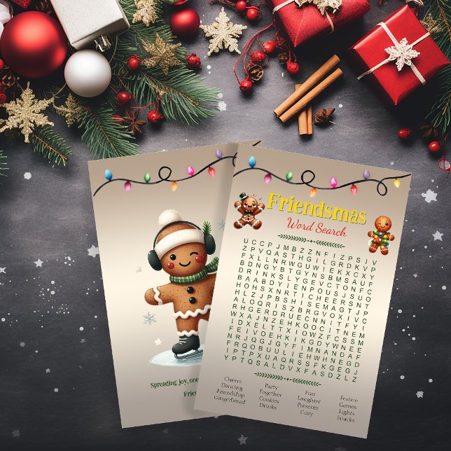 Papier Puzzle de mots cachés de Friendsmas (Créateur téléchargé)