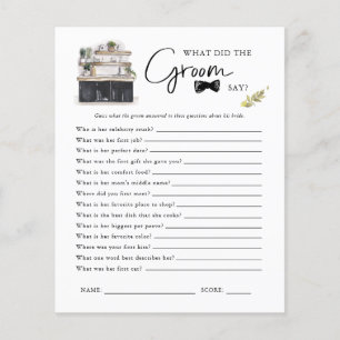 Papier Qu'A Dit Le Groom ? Jeu de Fête des mariées