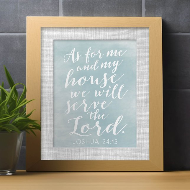 Papier Quant à Moi et Ma Maison, nous servirons le Seigne (Créateur téléchargé)