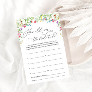 Papier Quel âge a la mariée d'être Jardin de la mariée