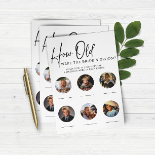 PAPIER Quel Âge Avaient Été Marié & Groom Réceptio