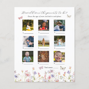 Papier Quel Âge Avaient-Ils Baby shower Jeu