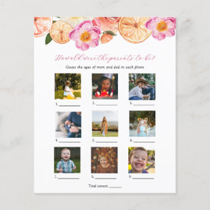 Papier Quel Âge Avaient-Ils Baby shower Jeu