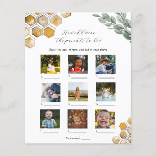 Papier Quel Âge Avaient-Ils Baby shower Jeu