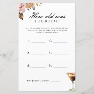Papier Quel Âge Avait La Mariée Fête des mariées Espresso