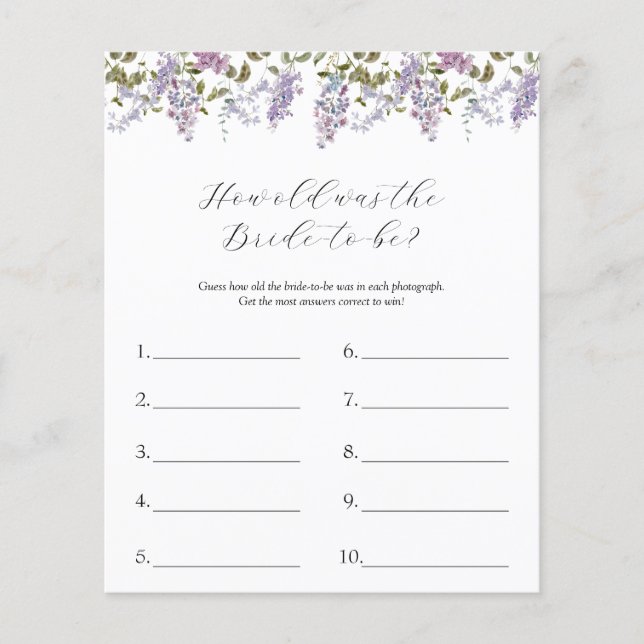 Papier Quel Âge Avait L'Épouse À Jouer (Devant)