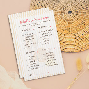Papier Quel est le contenu de votre jeu de baby shower de