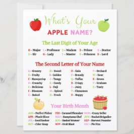 Papier Quel est votre jeu de nom Apple