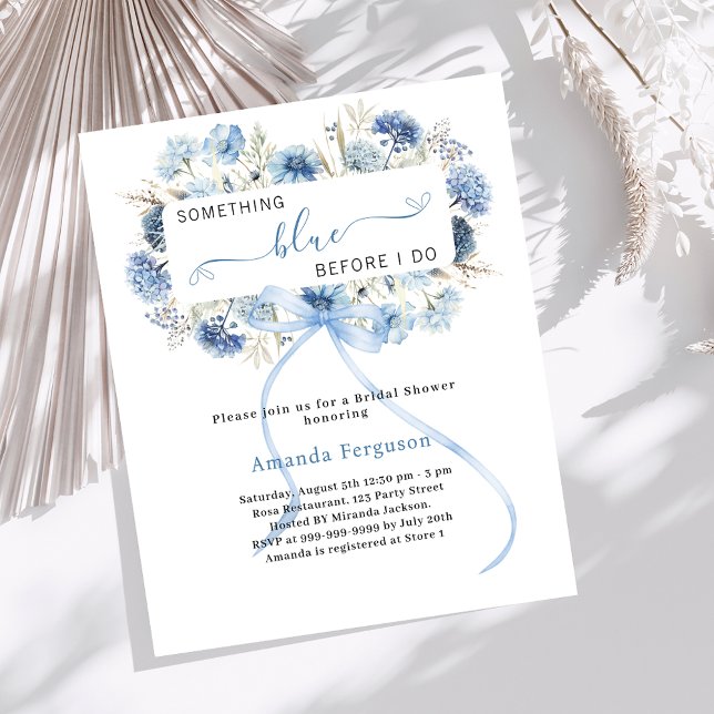 Papier Quelque chose de bleu avant de faire floral nuptia (Créateur téléchargé)