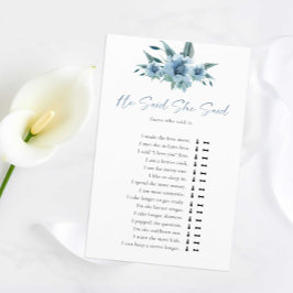 Papier Quelque Chose De Bleu Fête des mariées Il A Dit Qu