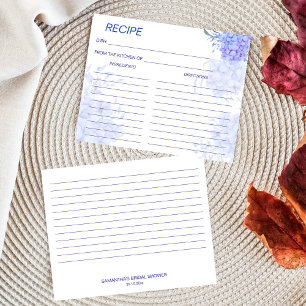 Papier Quelque chose de bleu recette de douche nuptiale d