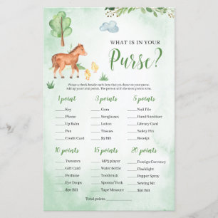 Papier Qu'est-ce que dans votre jeu de Baby shower à sac 
