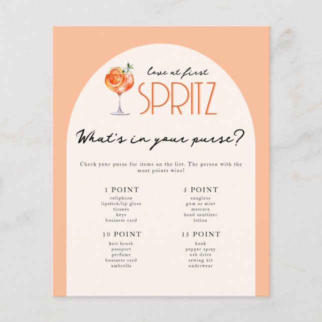 Papier Qu'est-ce que votre Fête des mariées Purse Aperol  (Devant)
