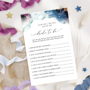 Papier Qui connaît la mariée meilleur jeu de mariée céles