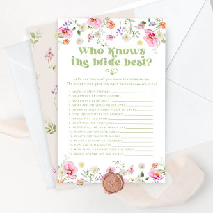 Papier Qui connaît le meilleur jeu de la mariée fleur sau