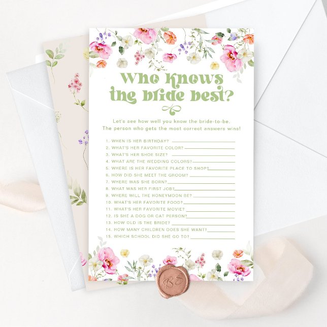 Papier Qui connaît le meilleur jeu de la mariée fleur sau (Créateur téléchargé)