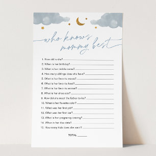 Papier Qui connaît maman le meilleur Baby shower Twinkle 