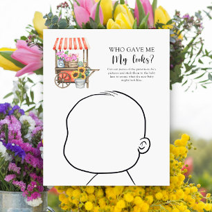 Papier Qui m'a donné mon look baby shower jeu