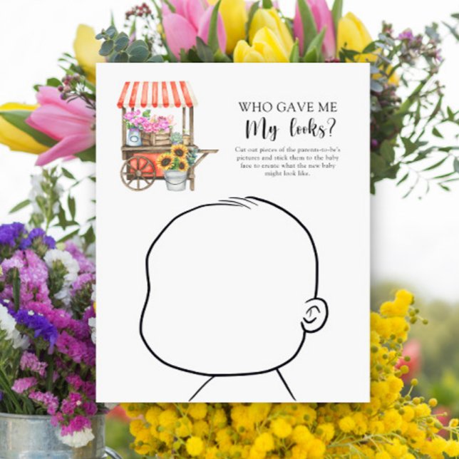 Papier Qui m'a donné mon look baby shower jeu (Créateur téléchargé)