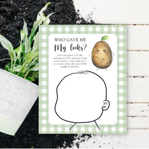 Papier Qui m'a donné mon look baby shower jeu