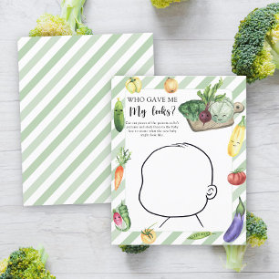 Papier Qui m'a donné mon look baby shower jeu