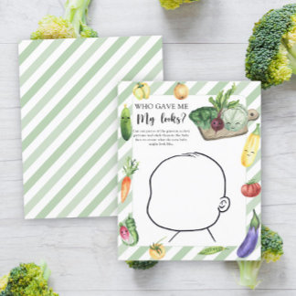 Papier Qui m'a donné mon look baby shower jeu