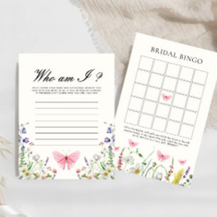 Papier Qui suis-je Fête des mariées des papillons Jeu