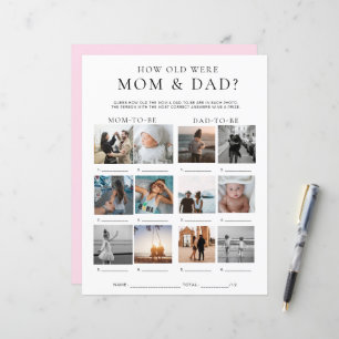 Papier Quinn How Old Are Mom and Dad Jeu photo
