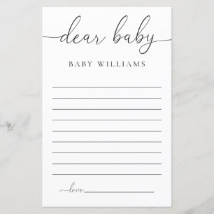 Papier Quinn Minimal Cher bébé jeu
