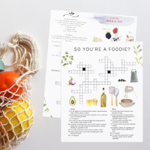 Papier Recette de cuisine aquarelle pour chef gourmand - 