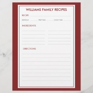 Papier Recette d'insertion de nom de famille Houndstooth