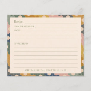 Papier Recette personnalisée de la Fête des mariées Vinta
