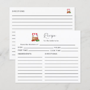 Papier Recette pour la mariée hors de la Fête des mariées