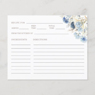 Papier Recettes de famille pour Baby Shower de mariage Fl