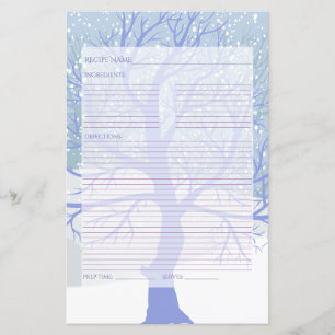 Papier Recettes de Noël de neige moderne CHANGER COULEUR