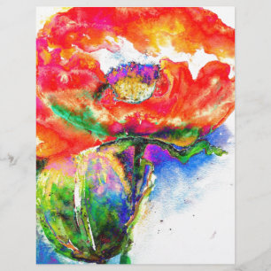 Papier Red Poppy