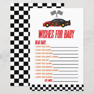 Papier Red Race Car Woues Pour Le Jeu De Baby shower