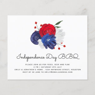 PAPIER   Red White Blue Florals 4. Juli GRILLEN Ei