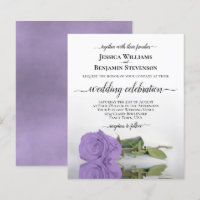 Refléter le Rose de Lavender BUDGET Invitation de 