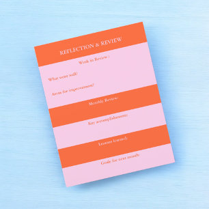 Papier Réflexion et examen Planificateur pratique pour le