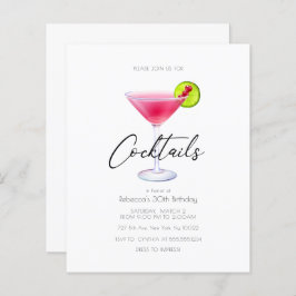 Papier Remise Cosmo Cocktail Invitations