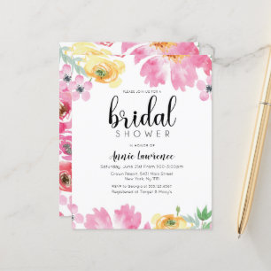 Papier Remise Floral Bridal Shower Invitations