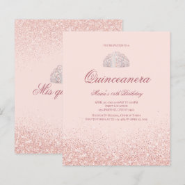 Papier Remise Rose Gold Parties scintillant Quinceanera I