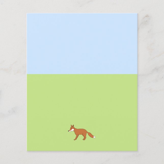 Papier Renard rouge. (Devant)