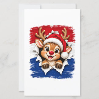 Papier Renne néerlandais de Noël