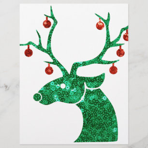 Papier rennes de noël